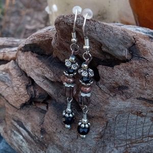 **HANDMADE** .925 Sterling Silver Dangle Earrings (one of a kind)